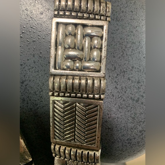 Chicos leather / silver tone ladies belt ✅ - Picture 8 of 11
